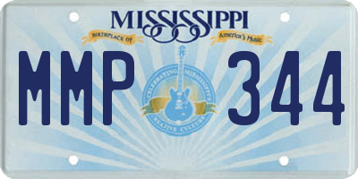 MS license plate MMP344