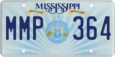 MS license plate MMP364