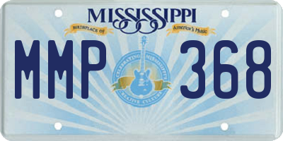 MS license plate MMP368