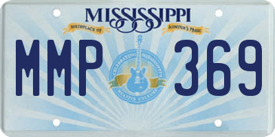 MS license plate MMP369