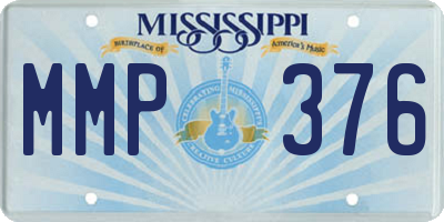 MS license plate MMP376