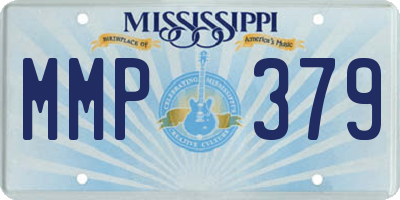 MS license plate MMP379