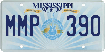 MS license plate MMP390