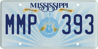 MS license plate MMP393