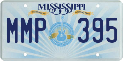 MS license plate MMP395