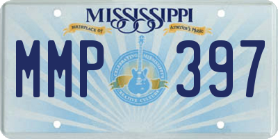 MS license plate MMP397