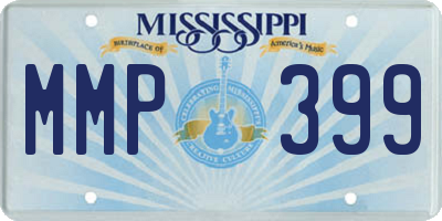 MS license plate MMP399
