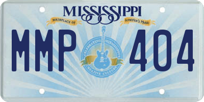 MS license plate MMP404