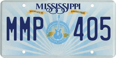 MS license plate MMP405