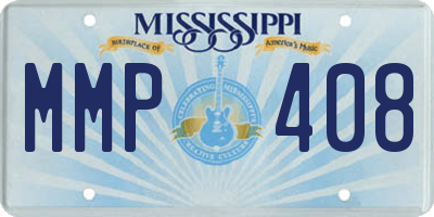 MS license plate MMP408