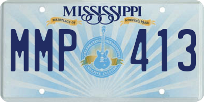 MS license plate MMP413