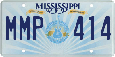 MS license plate MMP414