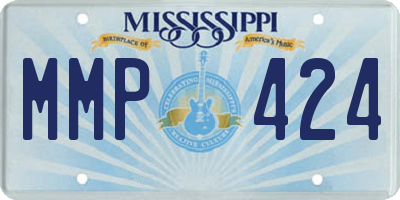 MS license plate MMP424
