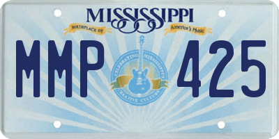MS license plate MMP425