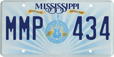MS license plate MMP434