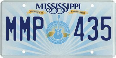 MS license plate MMP435
