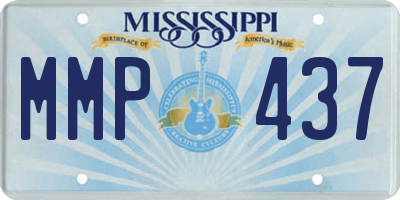 MS license plate MMP437