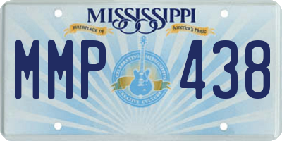 MS license plate MMP438