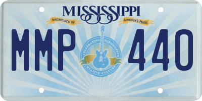 MS license plate MMP440