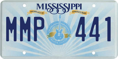 MS license plate MMP441