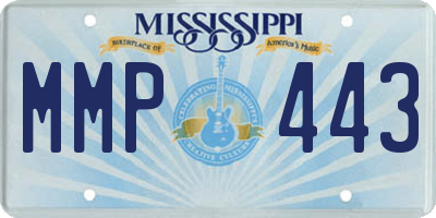 MS license plate MMP443