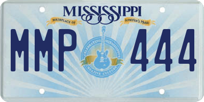 MS license plate MMP444