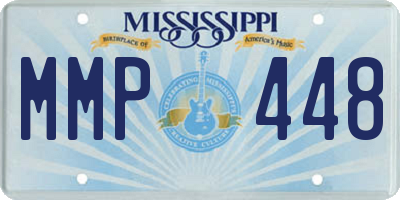 MS license plate MMP448