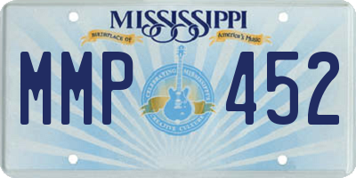 MS license plate MMP452