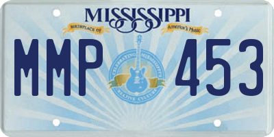 MS license plate MMP453