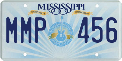 MS license plate MMP456