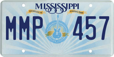 MS license plate MMP457