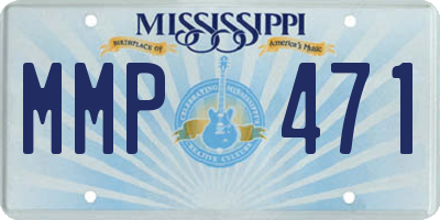 MS license plate MMP471
