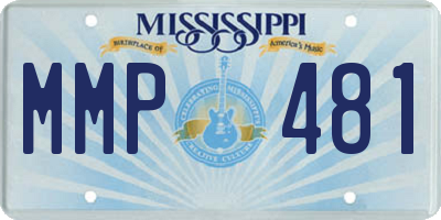 MS license plate MMP481