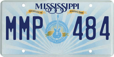 MS license plate MMP484