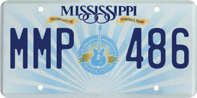 MS license plate MMP486