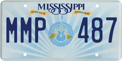 MS license plate MMP487