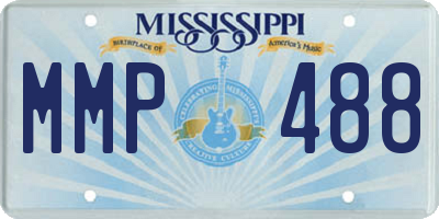 MS license plate MMP488