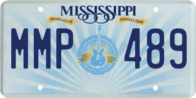 MS license plate MMP489