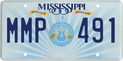 MS license plate MMP491