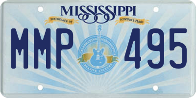 MS license plate MMP495