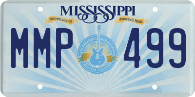 MS license plate MMP499