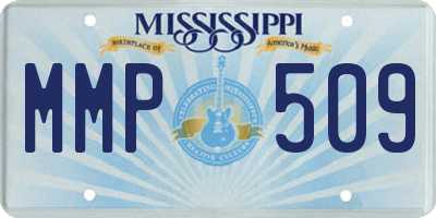 MS license plate MMP509