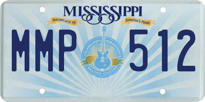 MS license plate MMP512