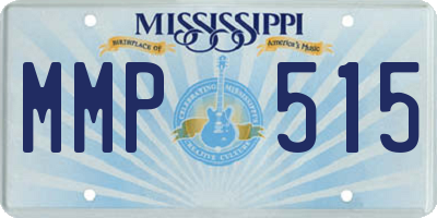 MS license plate MMP515