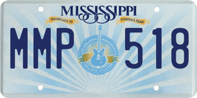 MS license plate MMP518