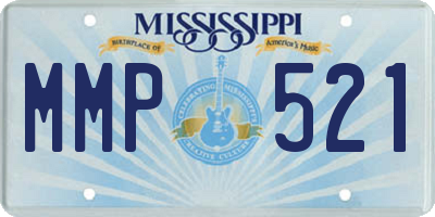 MS license plate MMP521