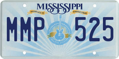 MS license plate MMP525