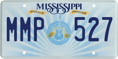 MS license plate MMP527