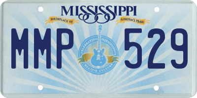 MS license plate MMP529
