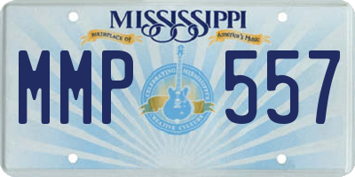 MS license plate MMP557